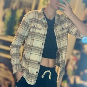 Long-Sleeved Fjord Flannel Shirt Shacket